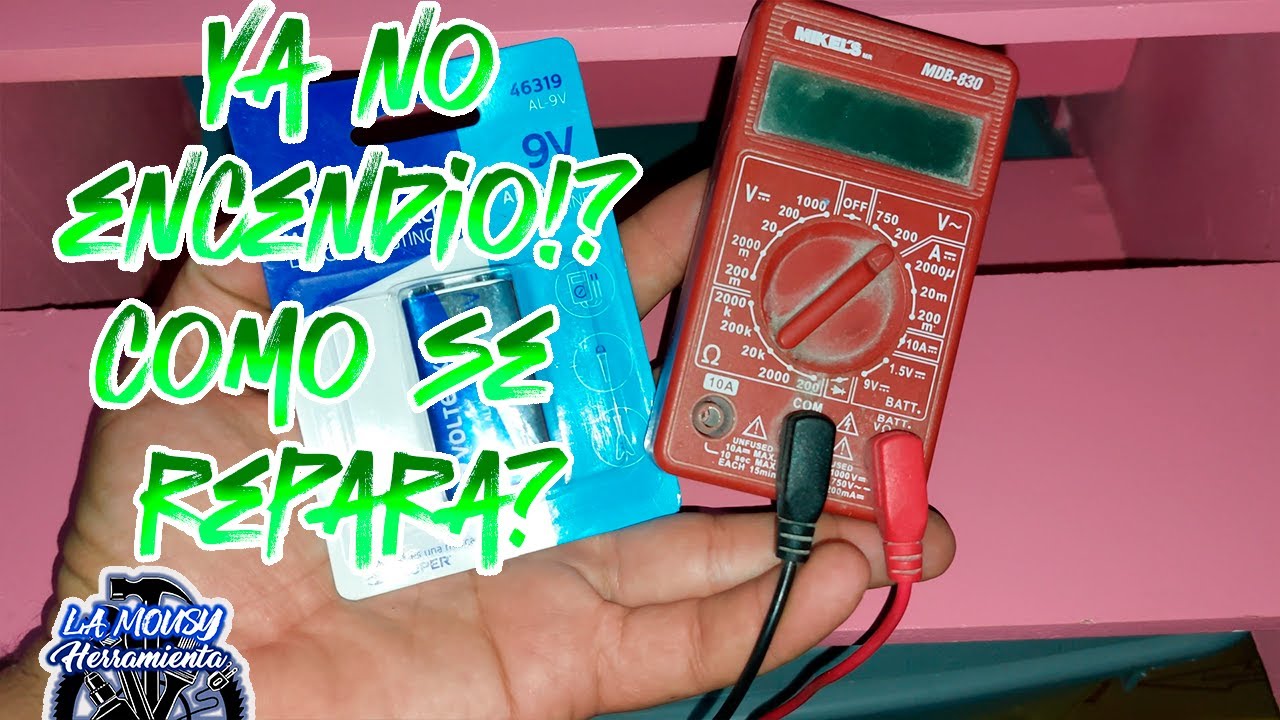 Multímetro No Enciende? 🔴 | Cómo Repararlo Cambiando la Batería FACILMENTE!