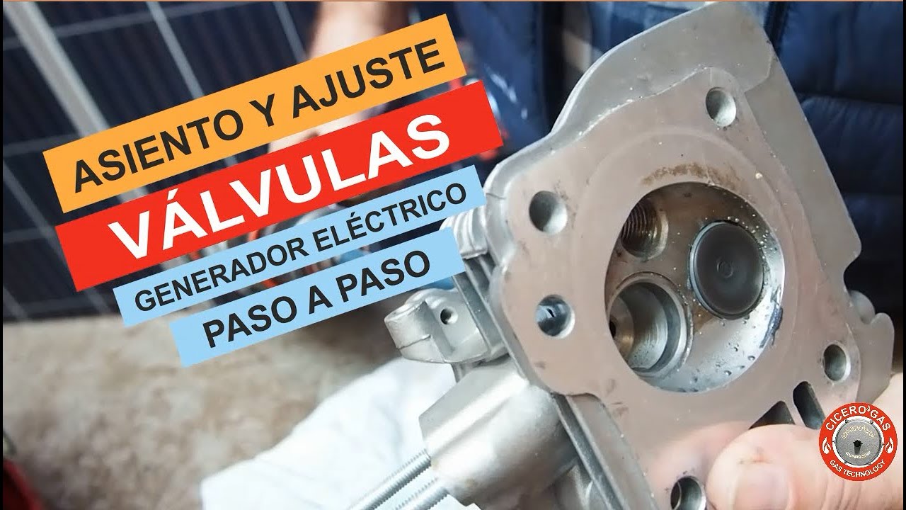 Generador electrico: ASIENTO Y AJUSTE DE VALVULAS