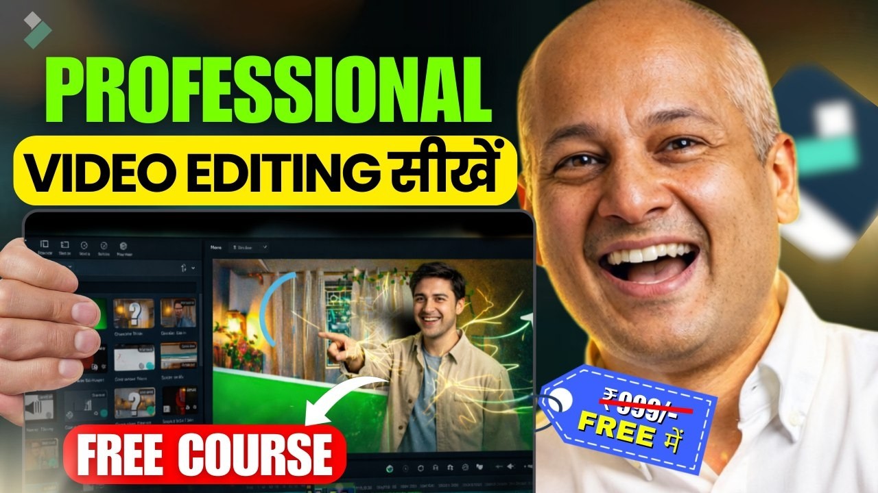Free Video Editing Course ✅ Wondershare Filmora 15 With Ai Tutorial ( Hindi ) For Beginners .