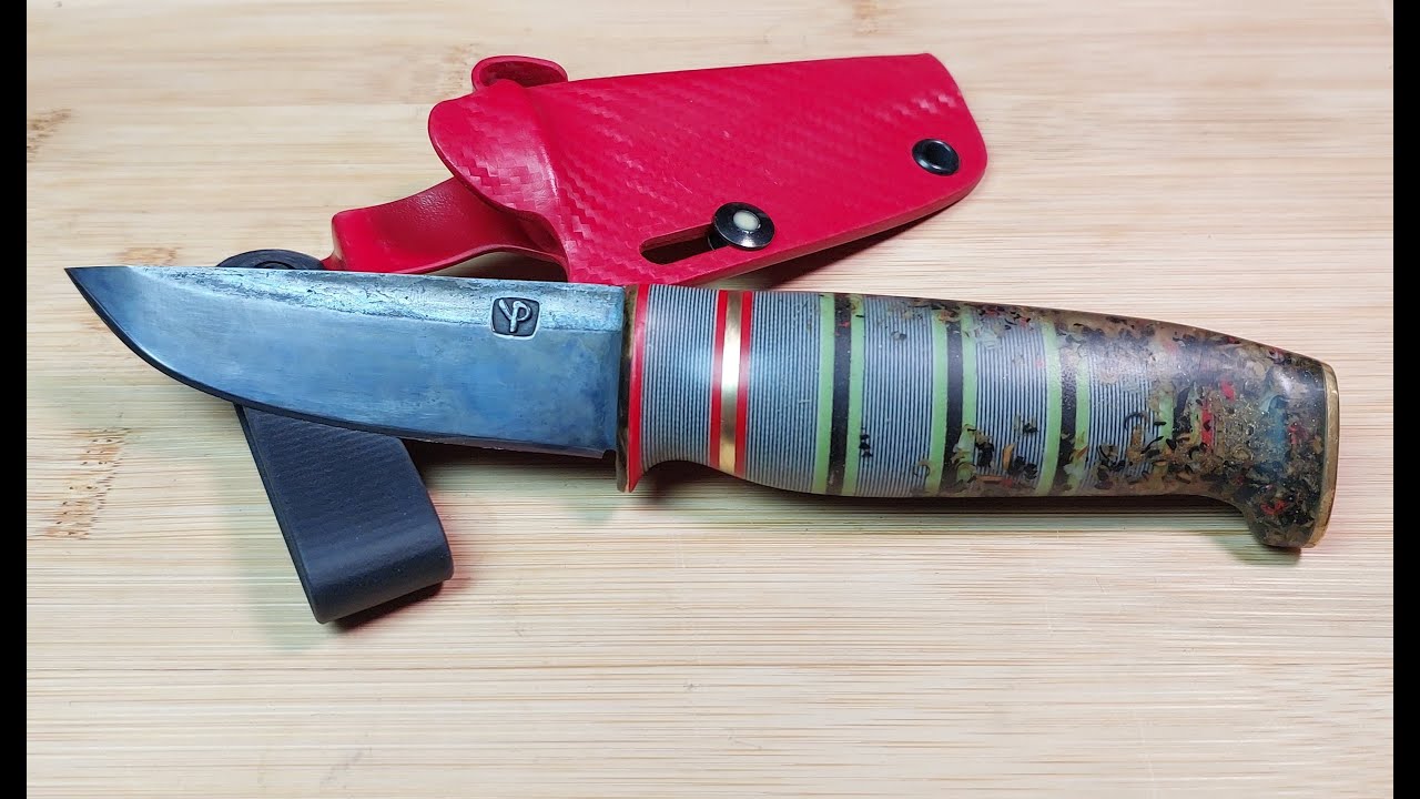 How to make a Puukko - Puronvarsi Hunter 85, with stacked G10 and Kore Essentials buffalo leather