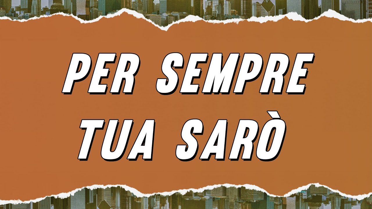 Nino D'Angelo - Per Sempre Tua Sarò (Testo)