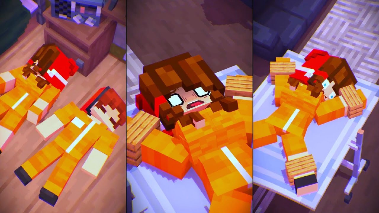 TINY JJ SISTER and DARK police girl | The Dark Twins Minecraft