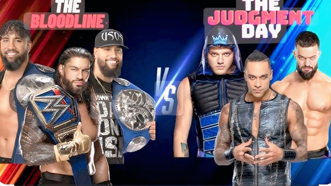 Full Match: Bloodline vs Judgment day Tag Team Elimination Match 2025 (PS5)