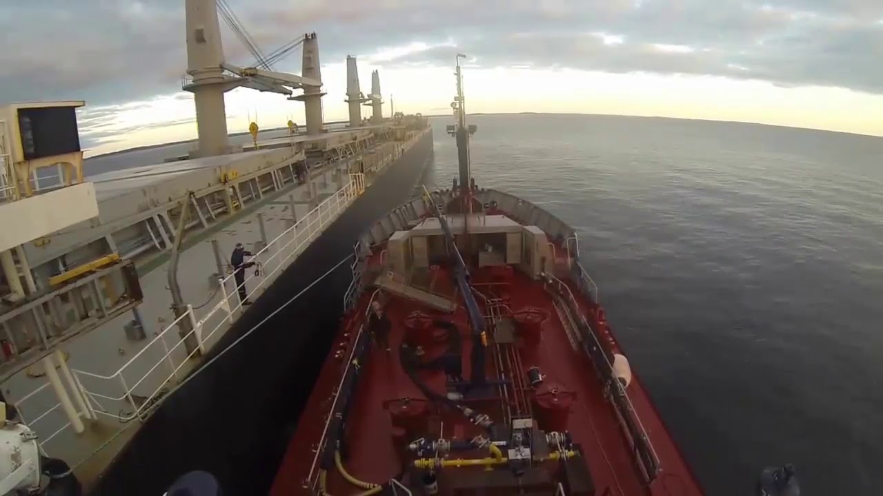 Bunker Barge Vessel Time Lapse