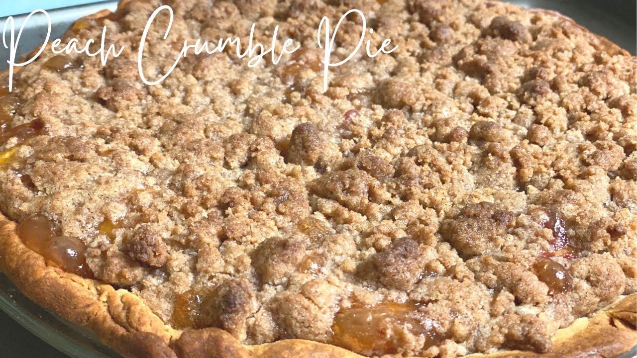 Peach Pie with CRUMBLE Topping // DURING NAP TIME!
