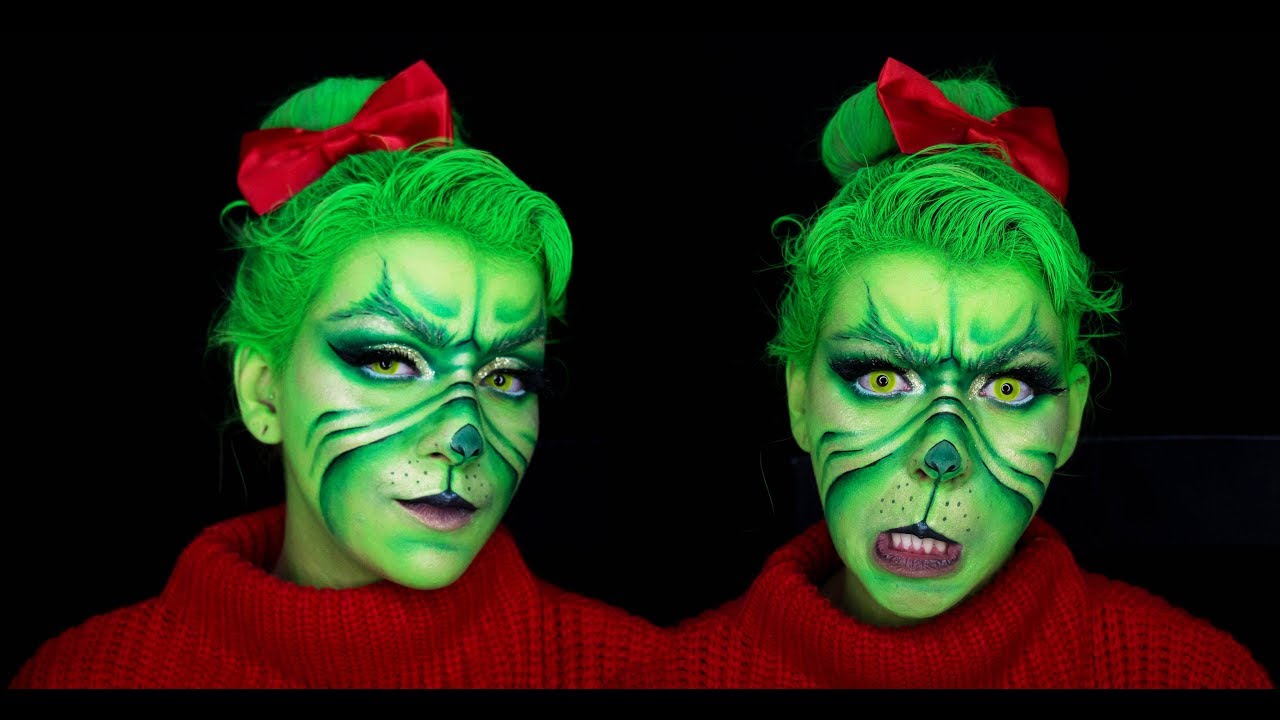 GRINCH MAKEUP VERSÃO FEMININA  | Maquiagem Artística | Nay Firens | Lentes Viallure