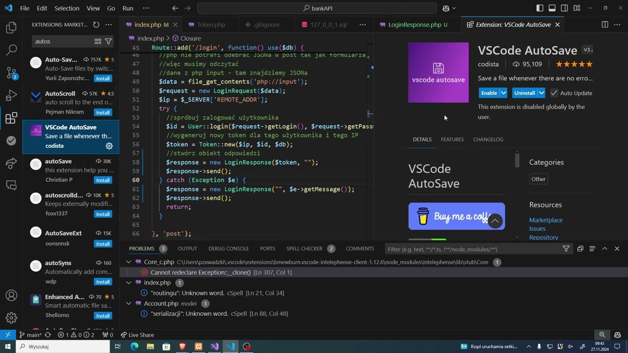 Formalizacja komunikacji API ciąg dalszy - komunikaty dla logowania i szczegółów rachunku
