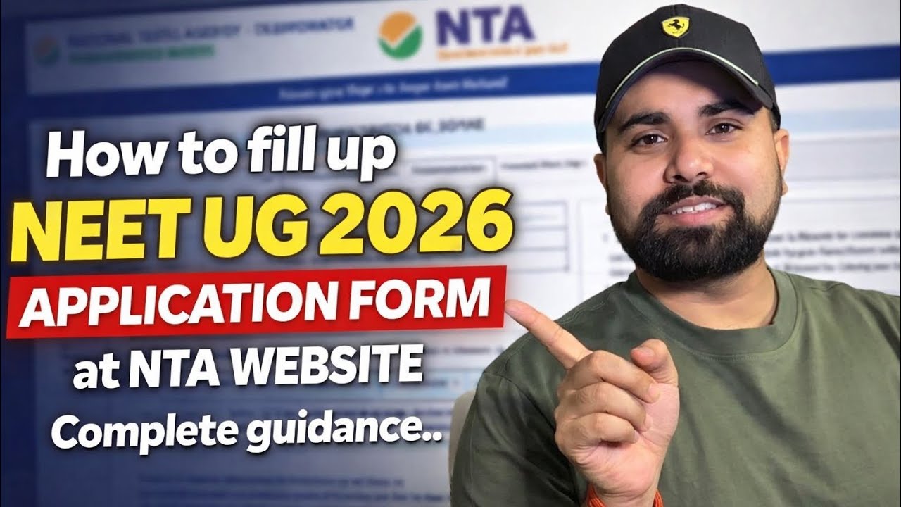 NEET UG 2026 How to fill application form at NTA WEBSITE @ https://neet.nta.nic.in