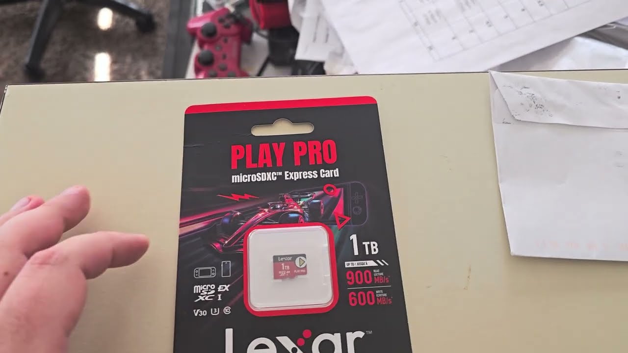 Lexar 1tb micro sd express card for switch 2 unboxing. 