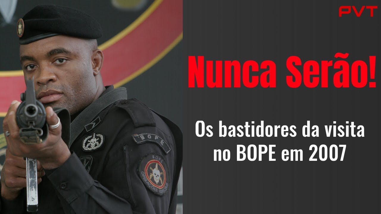 Anderson Silva no BOPE: Baú do PVT resgata vídeo da visita