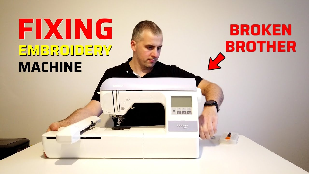 Fixing broken embroidery machine Brother Innovis NV700E II