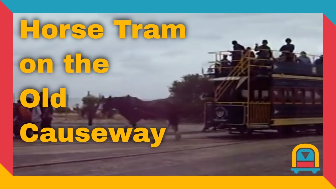 Victor Harbor Horse Tram Crossing the Old Causeway (2010)