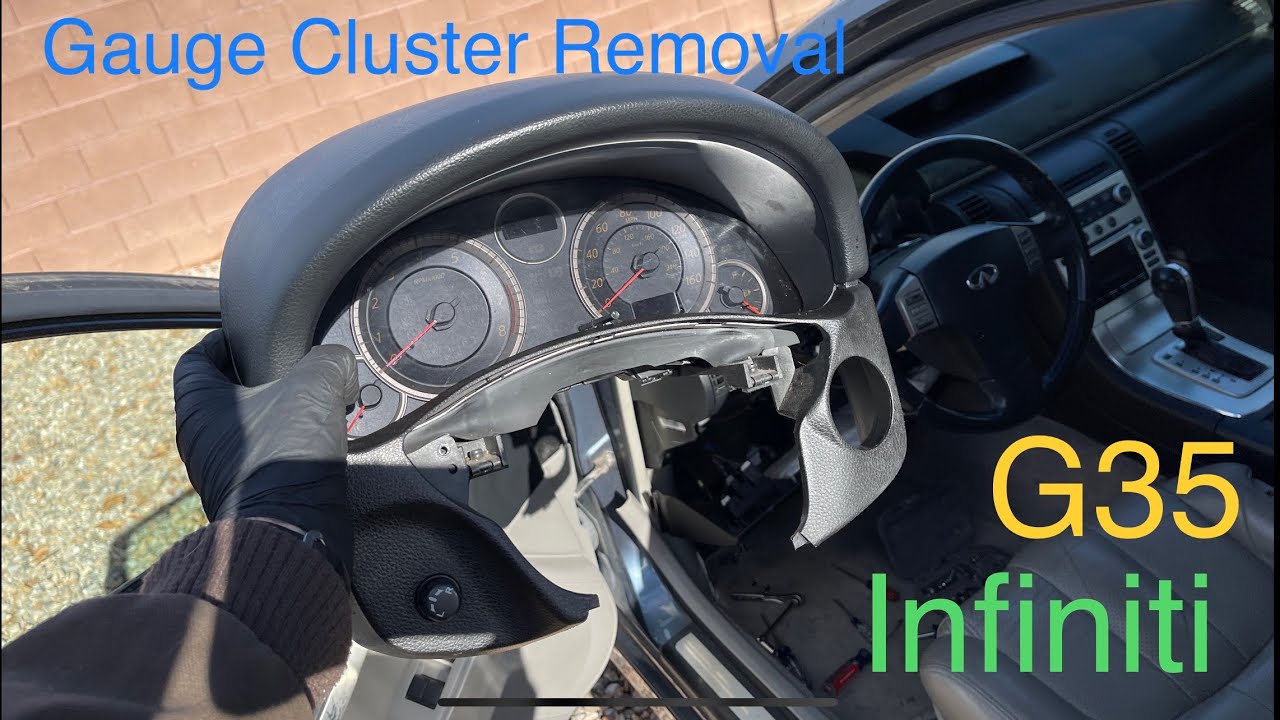 G35 Gauge cluster removal: Sending the cluster out to fix the gas gauge, turn signal lights