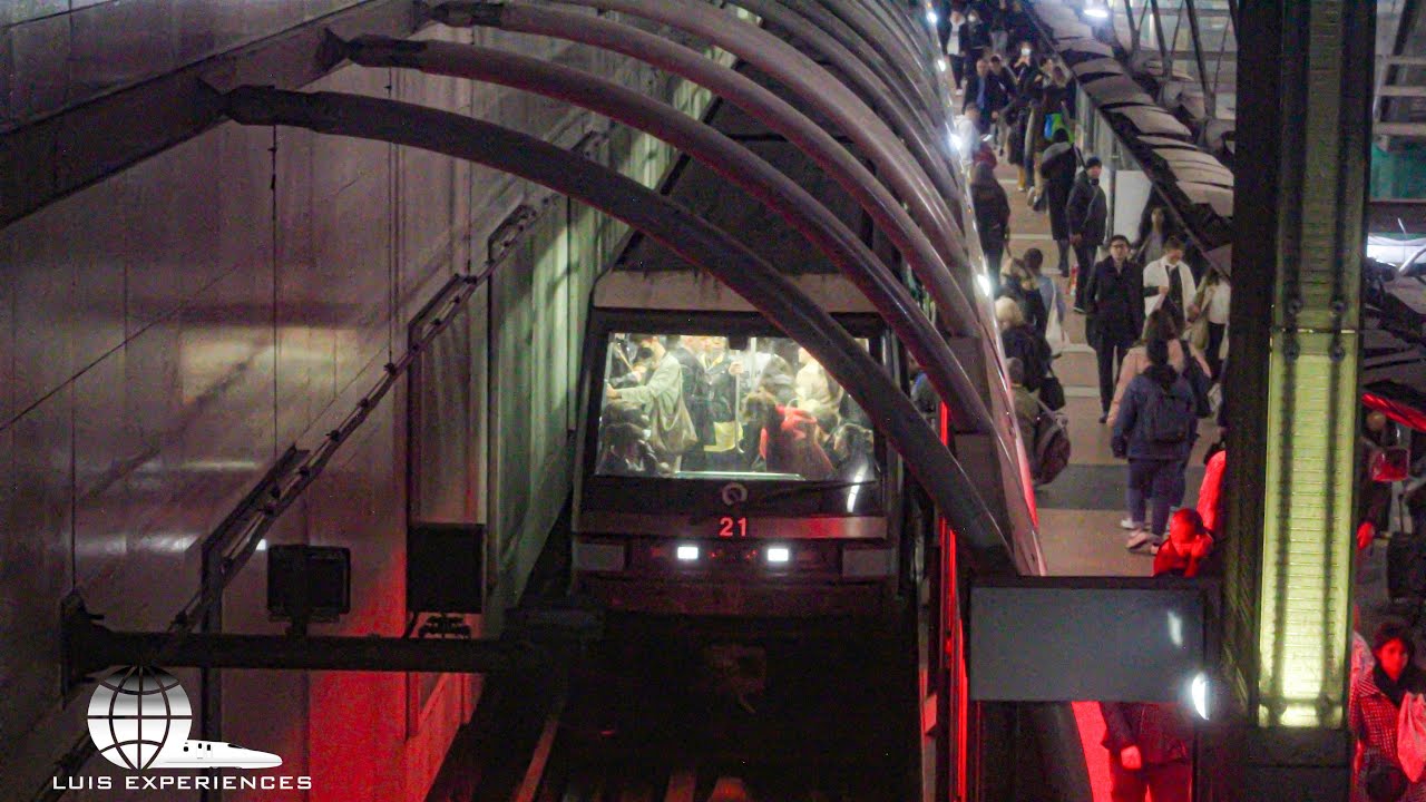 ¡A GRAN VELOCIDAD! MP-89CA Viajando de Mairie de Saint-Ouen a Olympiades Linea 14 Metro de París