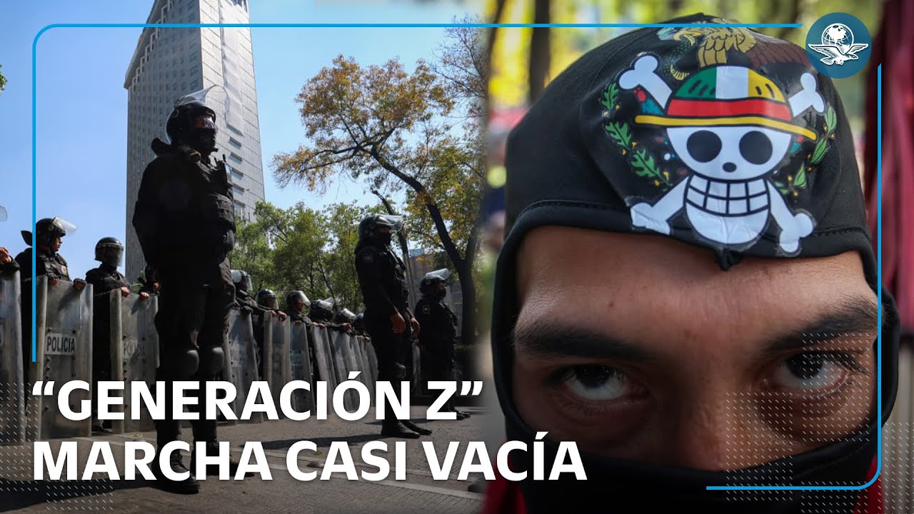Poca gente y muchos granaderos: así fue la segunda marcha de la “Generación Z”