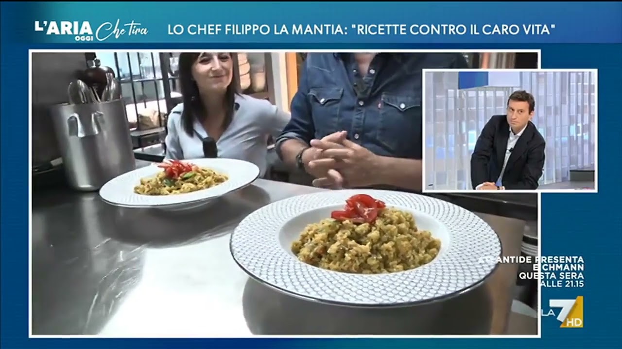 Lo chef Filippo La Mantia presenta il piatto contro il caro vita: 