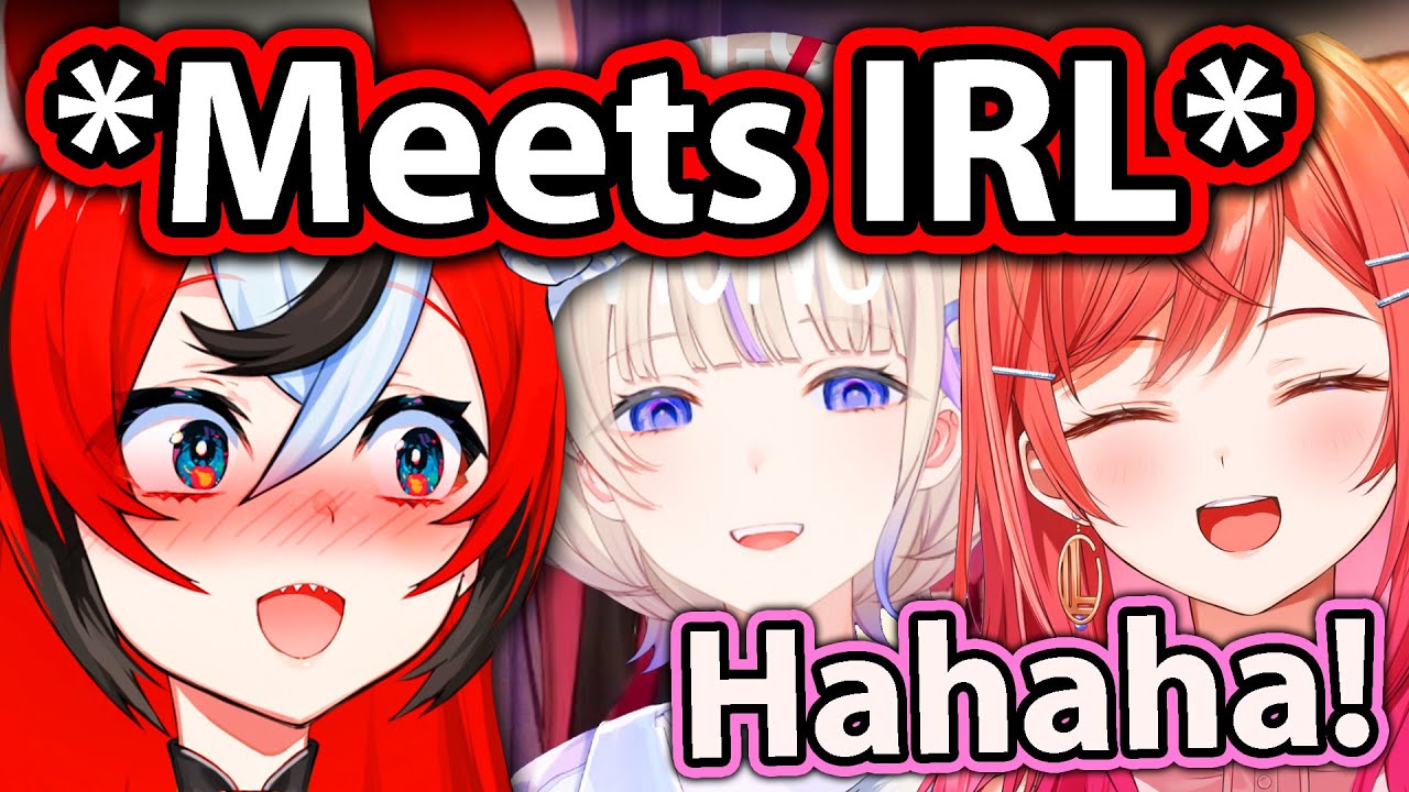 Bae Met Ririka and Hajime IRL and Experience Embarrassing Moment【Hololive EN】