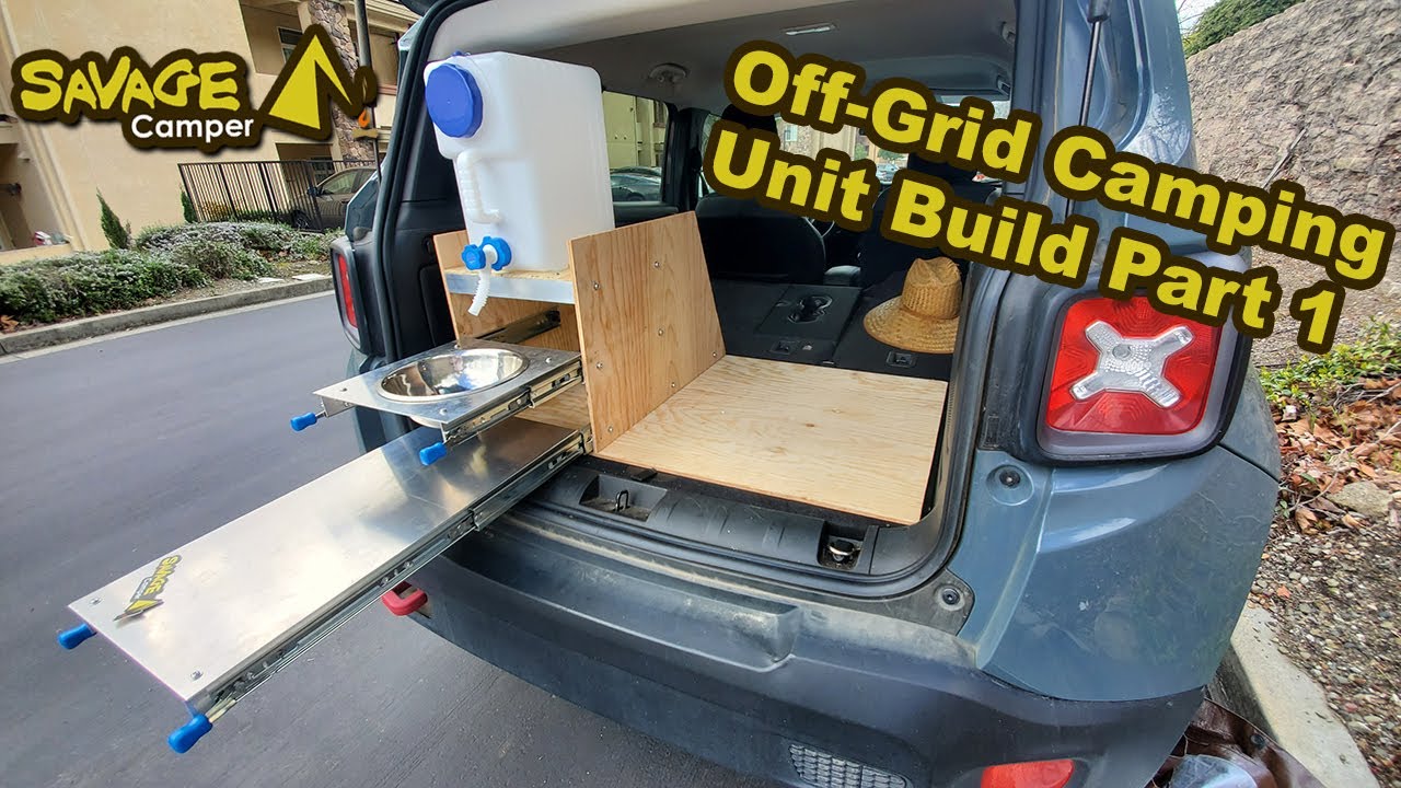 Savage Camper Kitchen Build [Episode 1]: Slide-out Sink & Counter Build for a Jeep Renegade