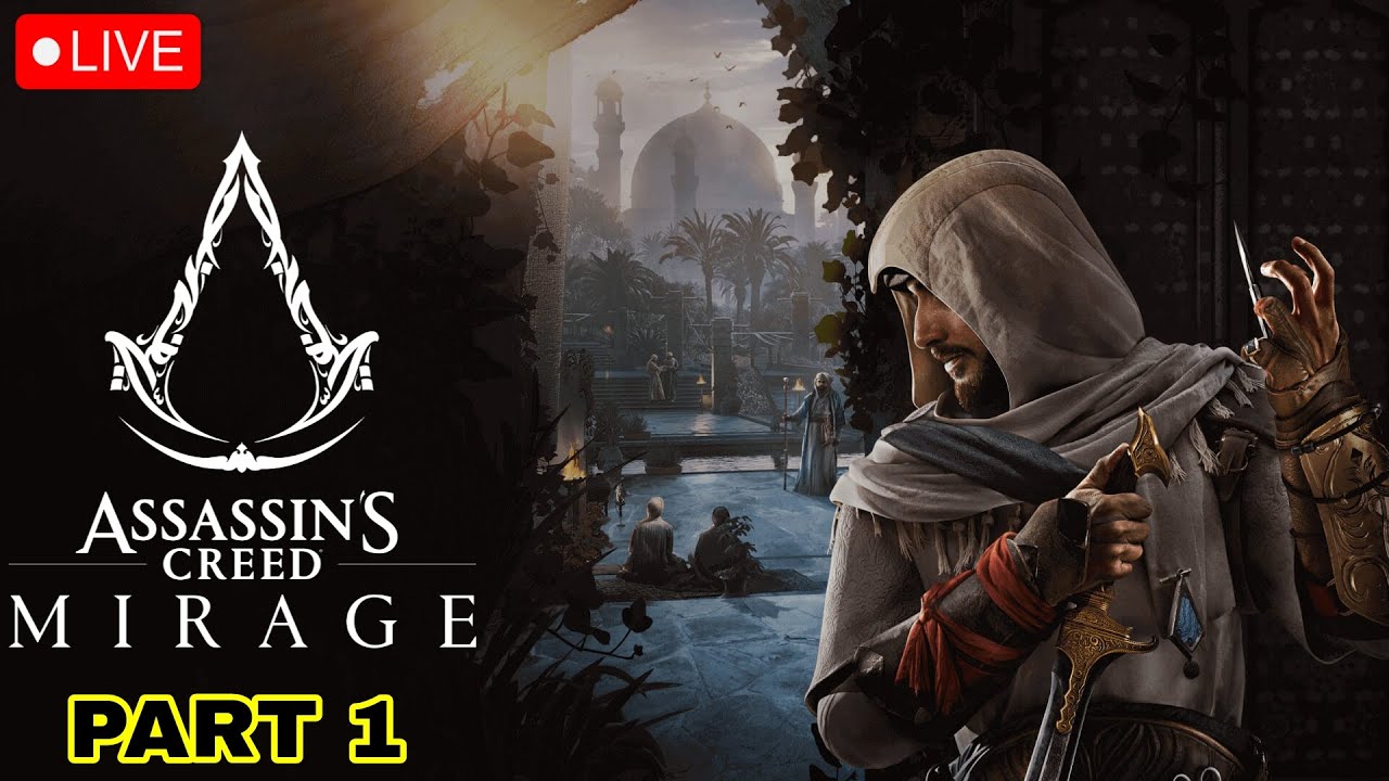 🔴 LIVE | Assassin’s Creed Mirage Gameplay | Playing My First Assassin’s Creed Game | PS5