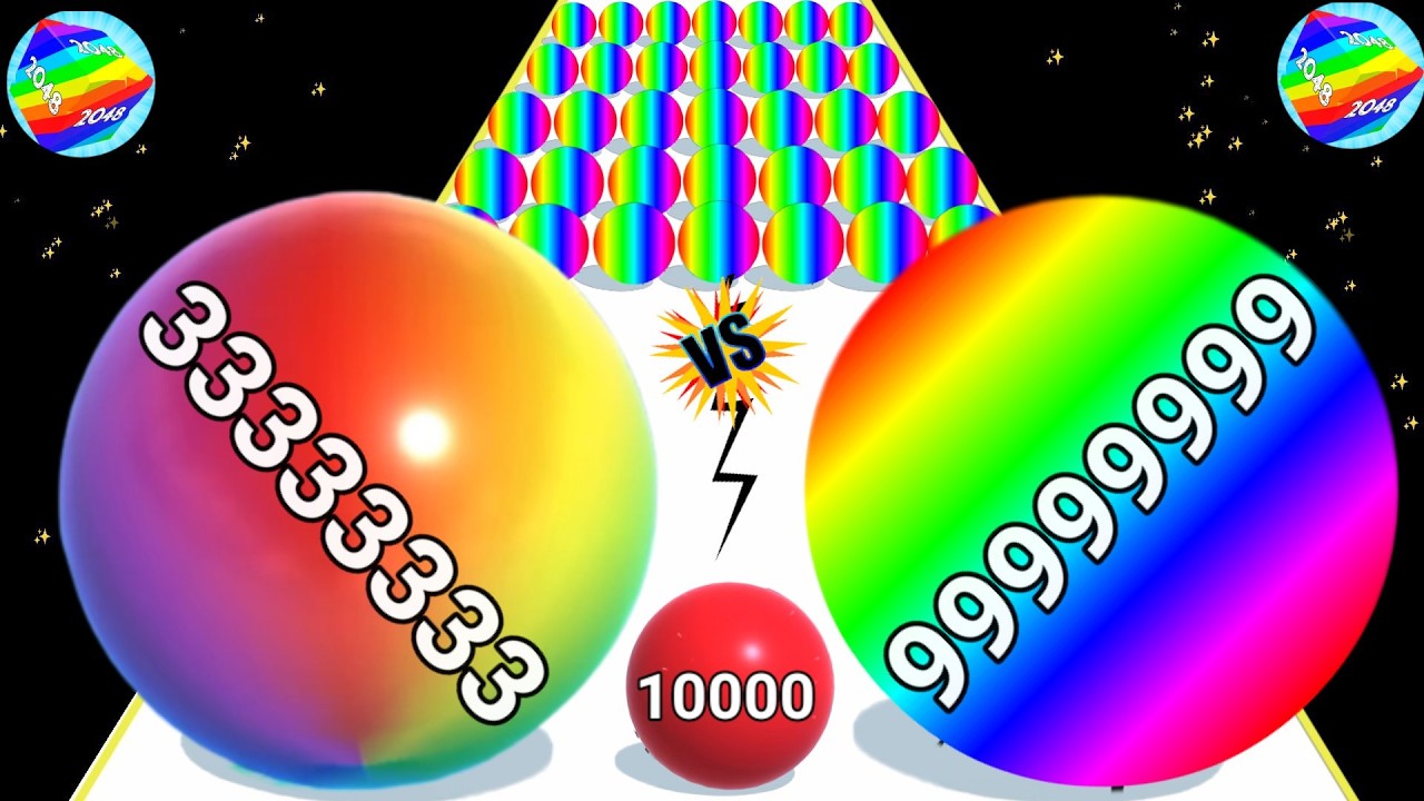 🔴 BALL RUN Infinity 2048, 4096k, 3333M...9999 Q 🆚 Huggy Story - Huggy Wuggy 2048 Gameplay live