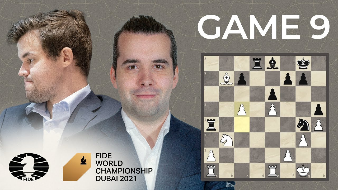 FIDE World Chess Championship Game 9 | Carlsen vs. Nepo