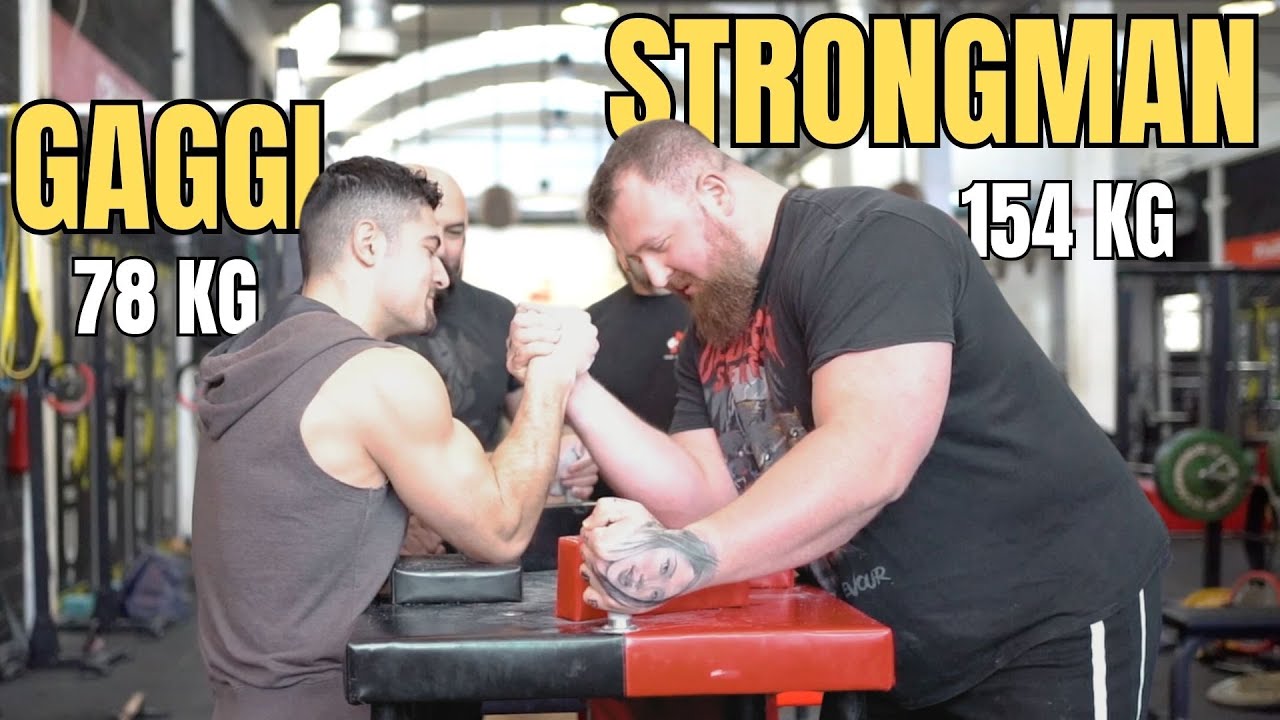 QUANTO È FORTE UNO STRONGMAN DI 154KG A BRACCIO DI FERRO? ANDREA INVERNIZZI.
