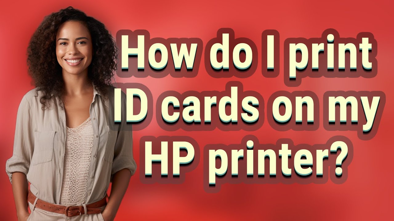 How do I print ID cards on my HP printer?