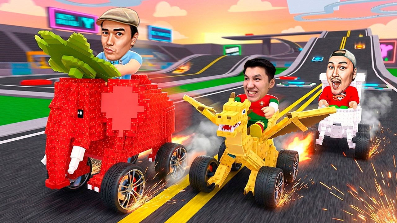😱ЮТУБЕРЛЕР БРЕЙНРОТТАР КӨЛІГІМЕН ЖАРЫСТЫ !ЖЕҢГЕН STRAWBERRY ELEPHANT АЛАДЫ !Укради Брейнрот Роблокс!