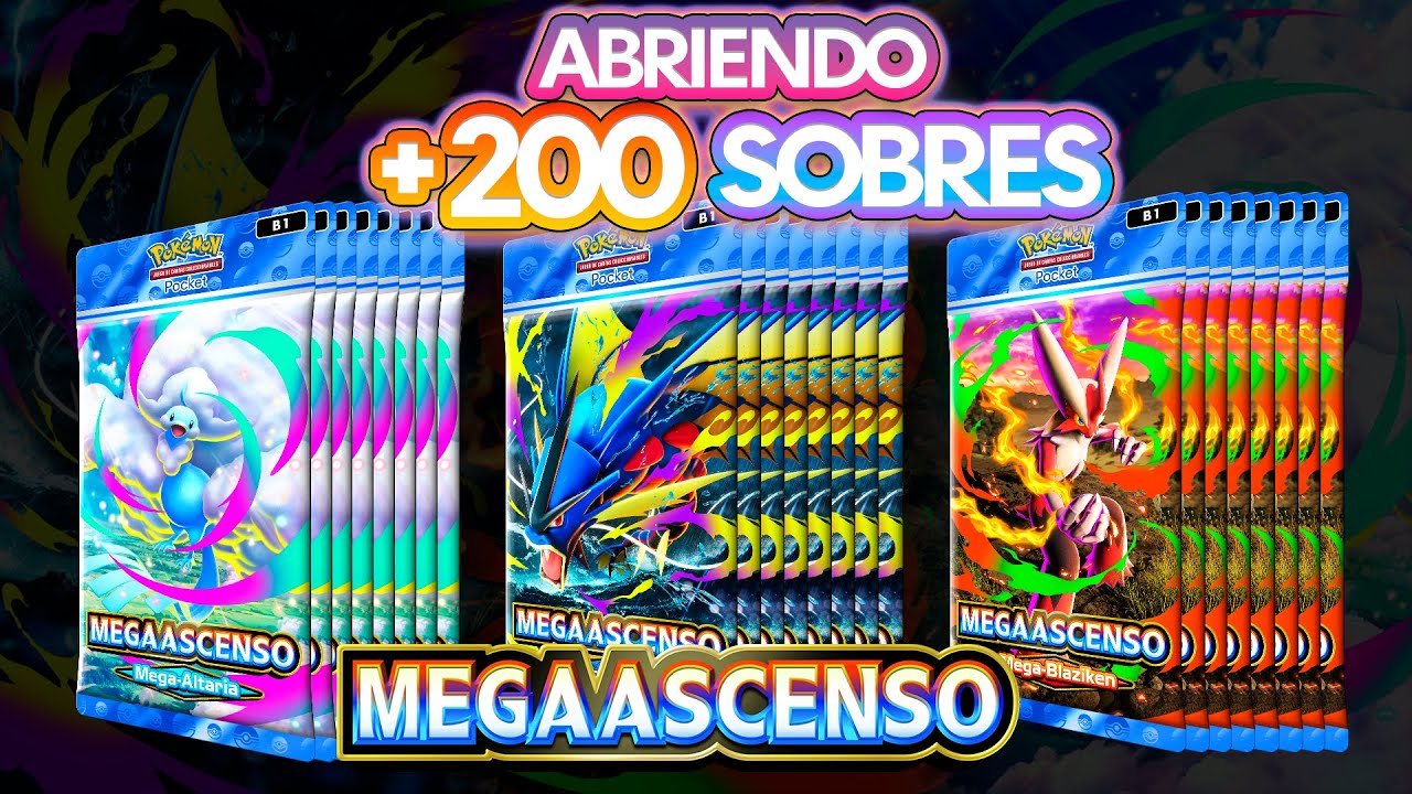 🔴Abriendo +200 Sobres MEGAASCENSO Pok&eacute;mon TCG Pocket