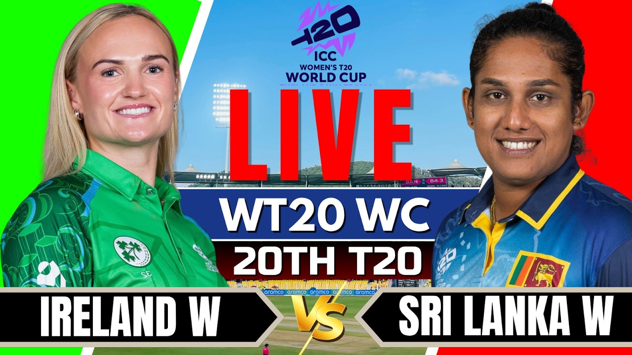 🔴LIVE: SL W vs IRE W | T20 World Cup 2026 Score & Commentary | Live Cricket Match Today