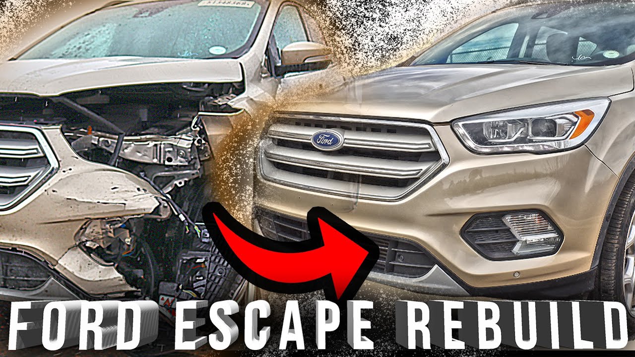 Rebuilding Ford Escape in 1000 SECONDS!!!