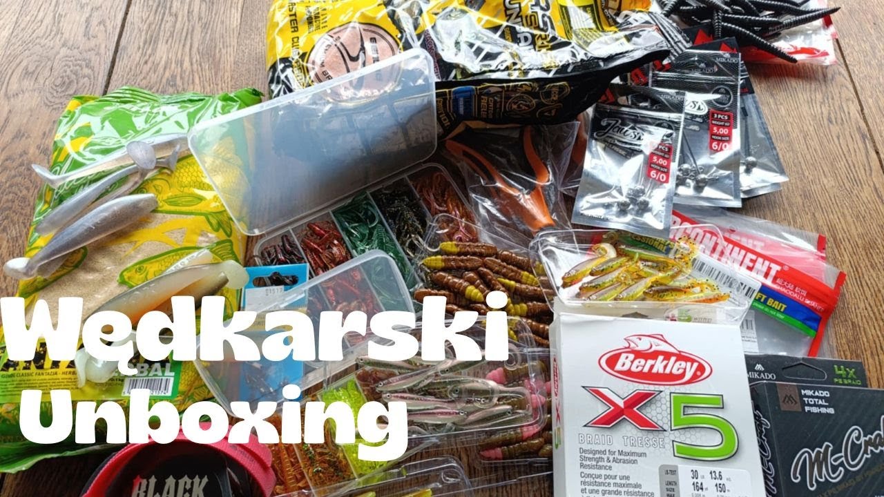 Wędkarski Unboxing Aliexpress i Allegro... gumy, plecionki, zanęty... i inne akcesoria
