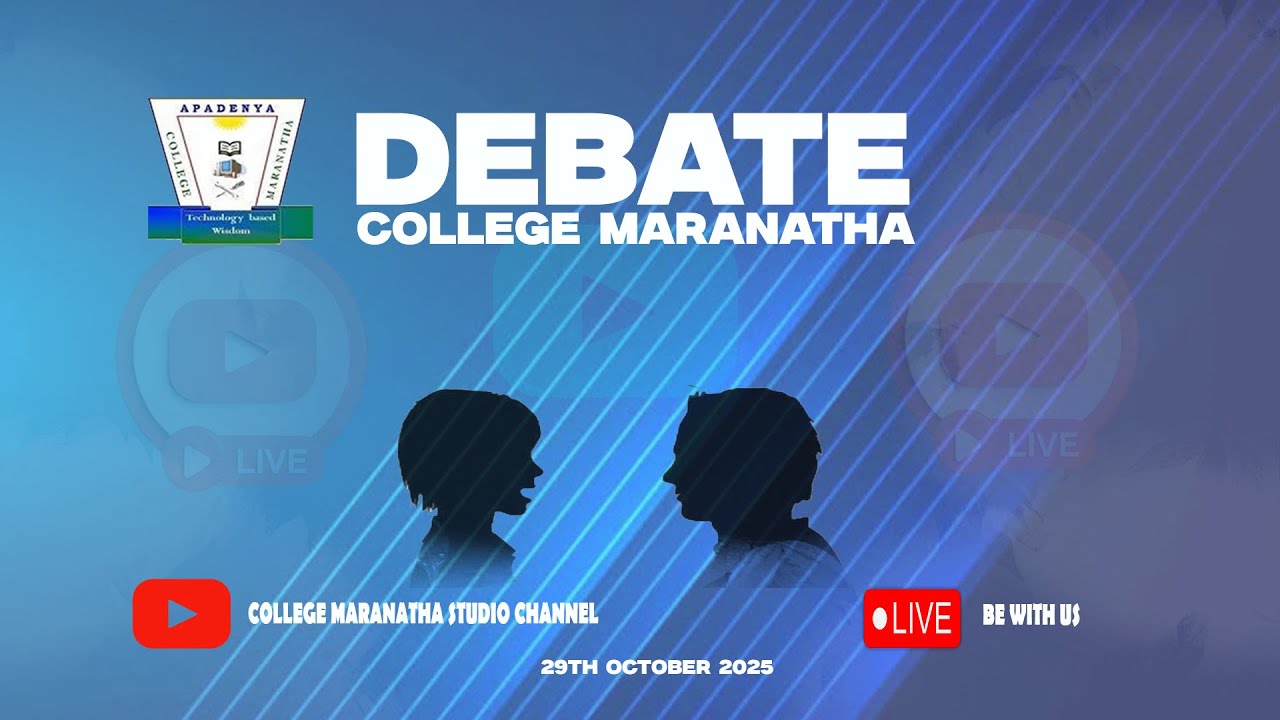 COLLEGE MARANATHA DEBATE: THIS HOUSE BELIEVES THAT THERE SHOULD BE EQUALITY IN TAXATION