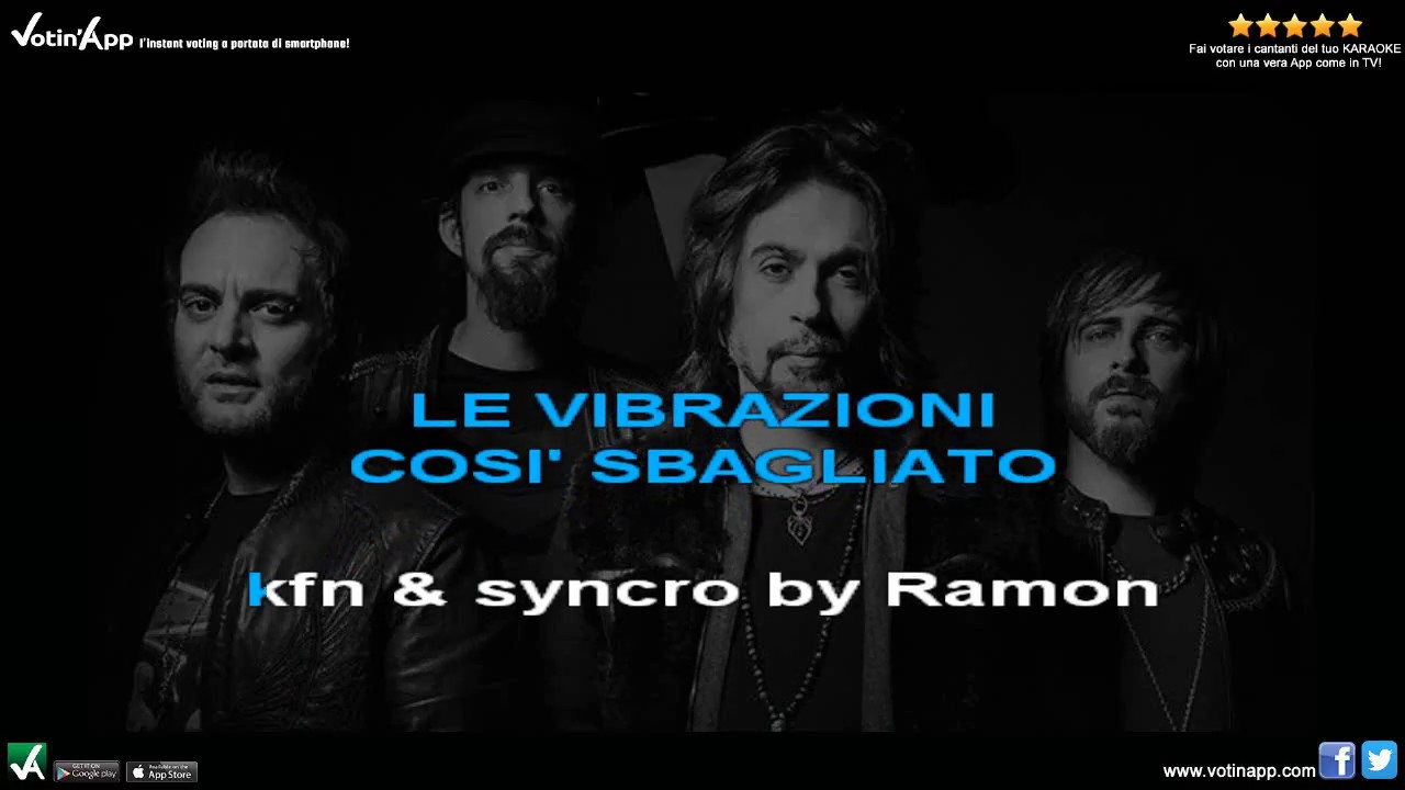 Le Vibrazioni - Così sbagliato (Karaoke HQ)