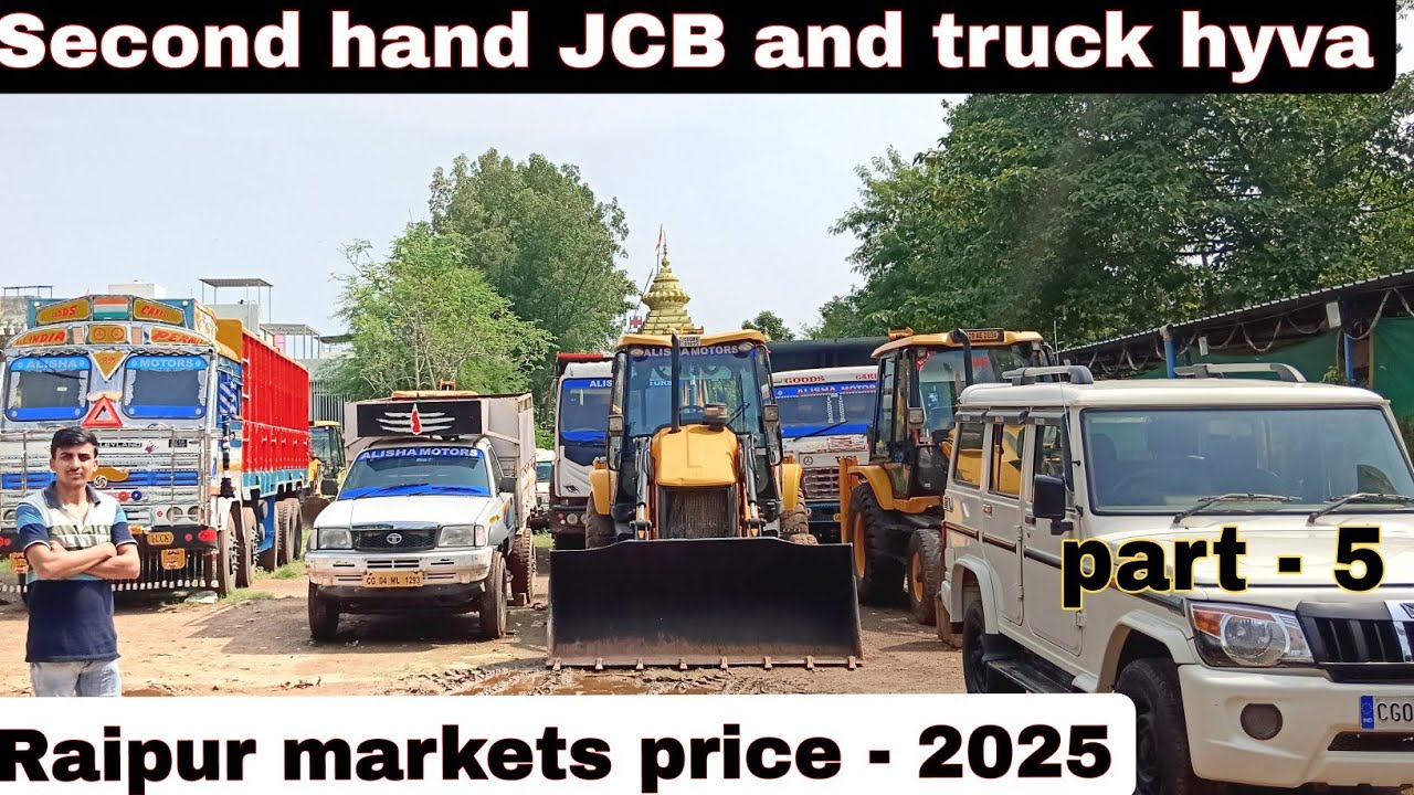 Second hand JCB Tata hyva truck and Ashok Leyland truck raipur markets second hand price 2025 | #jcb