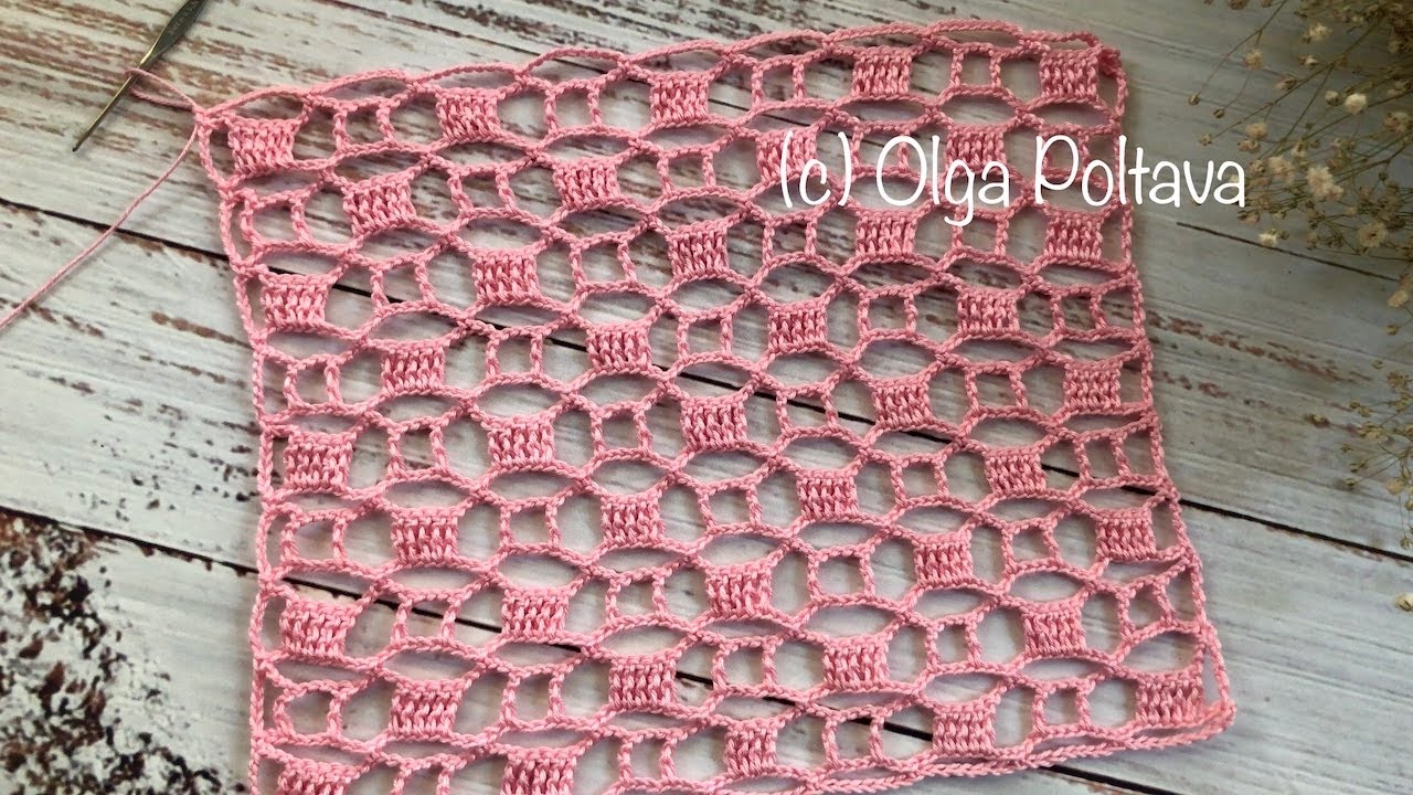 How to Crochet SUPER EASY Open Lacy Stitch for Tablecloth, Table Runner, Summer Top, Scarf or Shawl