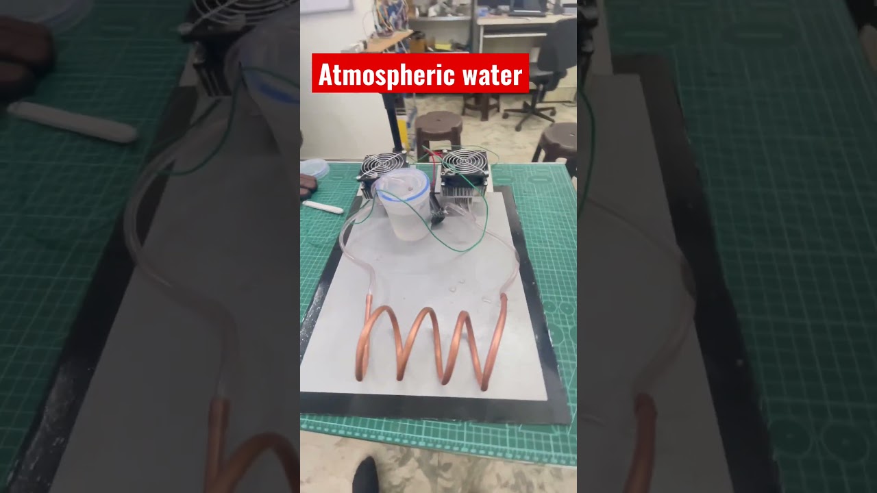 Генерация атмосферной воды #shortsvideo #sunrobotronics #inspireaward