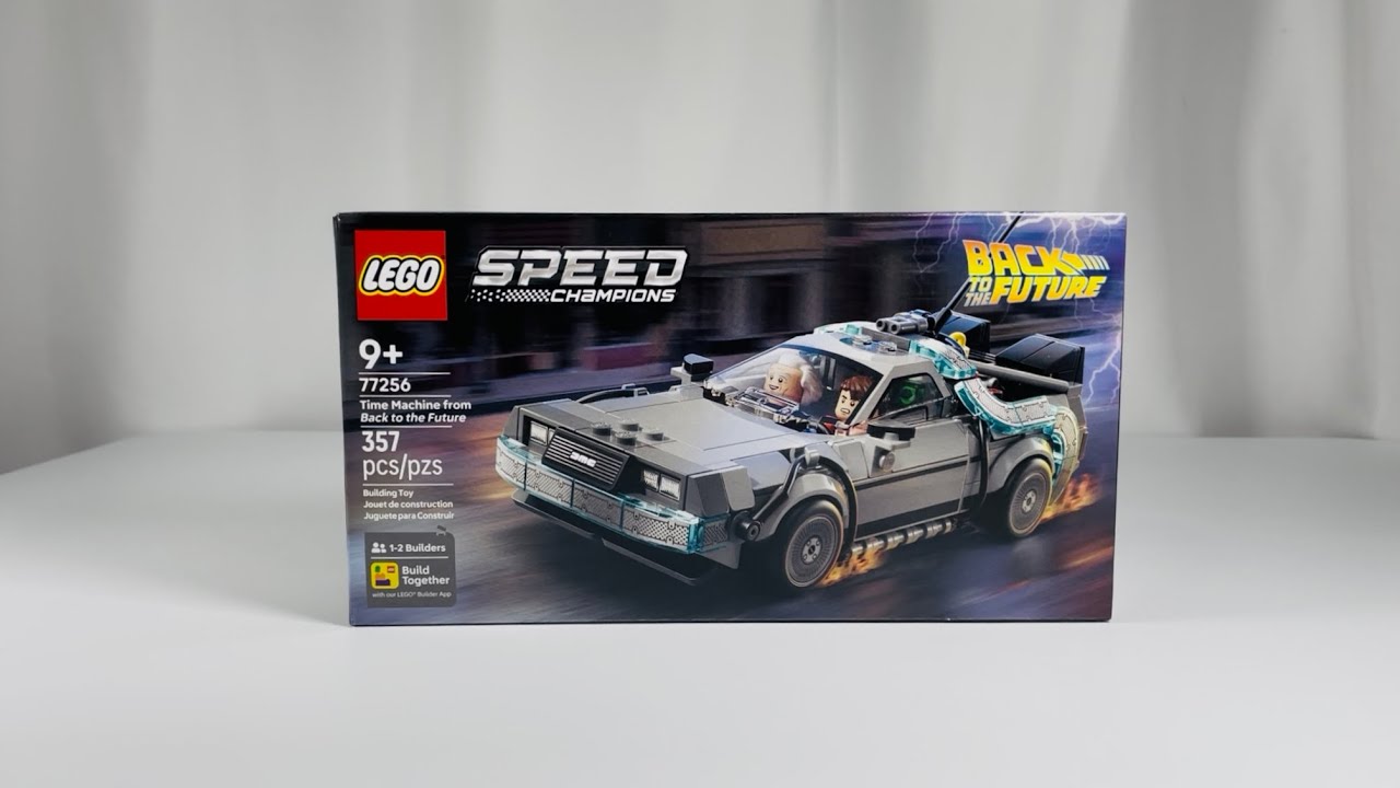 LEGO Speed Champions 77256 Time Machine from Back to the Future Speed Build!