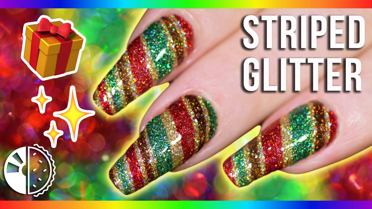 Gift-Wrapped Holographic Nail Art✨