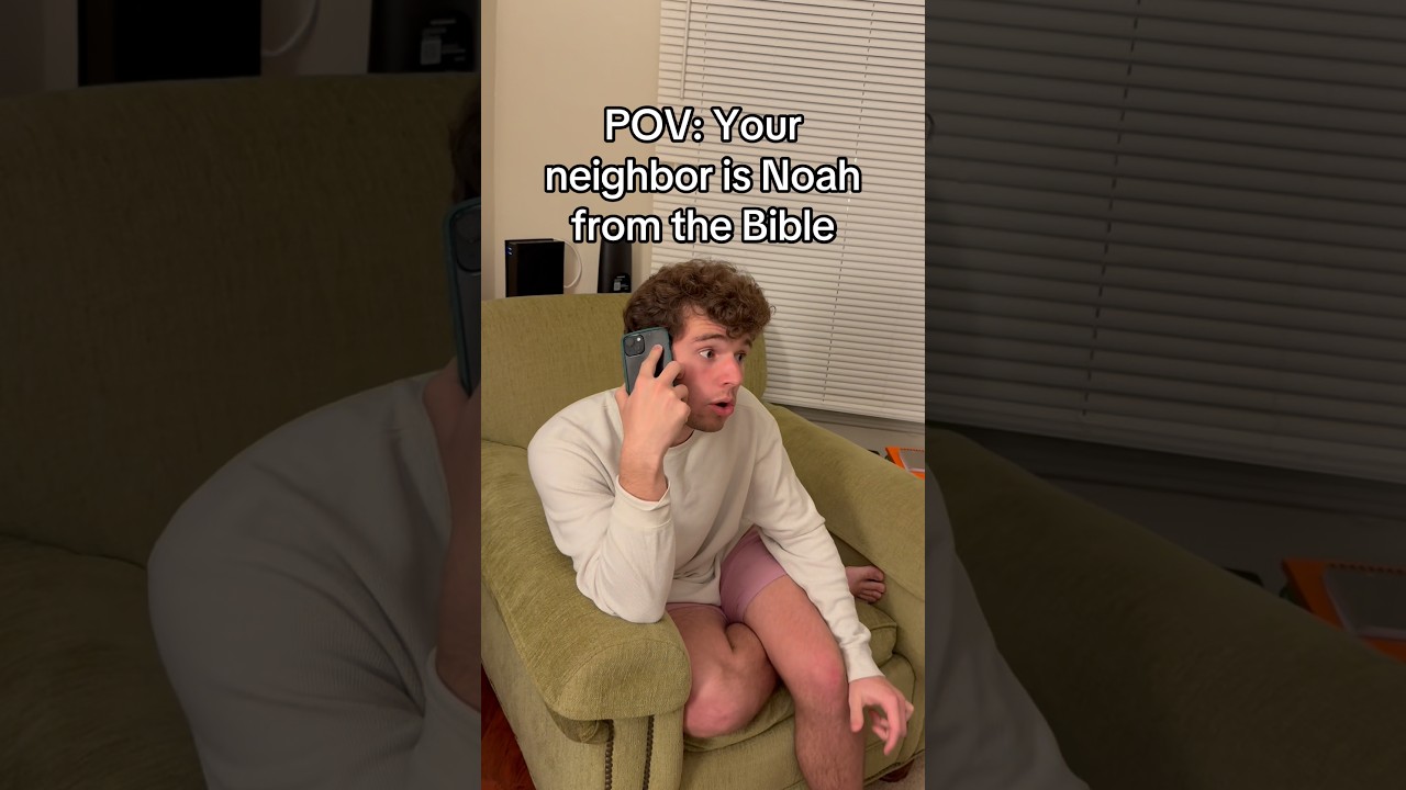 If Noah from the Bible had a neighbor #christiancomedy #comedyshorts #comedy #skit #funny #trending