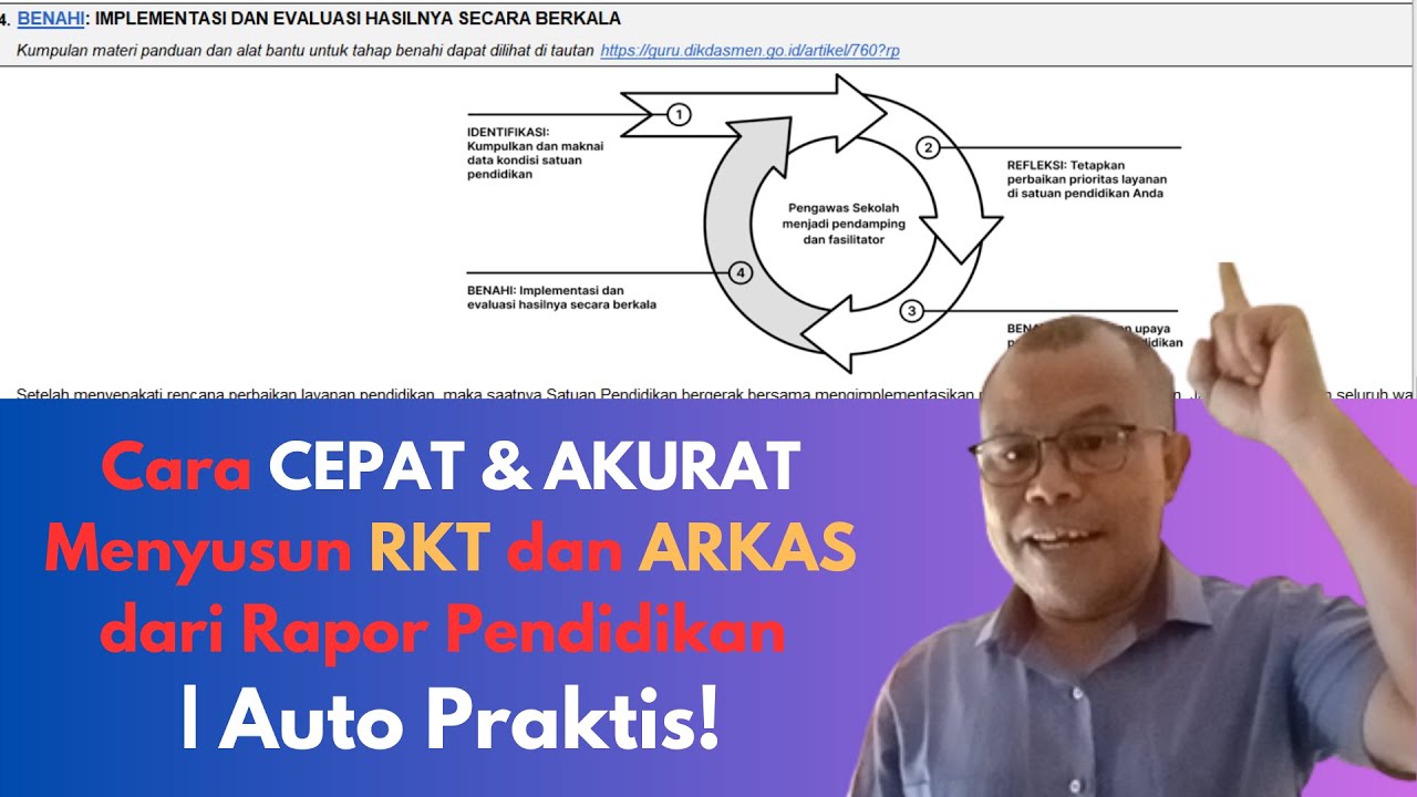 CARA CEPAT & AKURAT MENYUSUN RKT DAN ARKAS DARI RAPOR PENDIDIKAN | AUTO PRAKTIS!