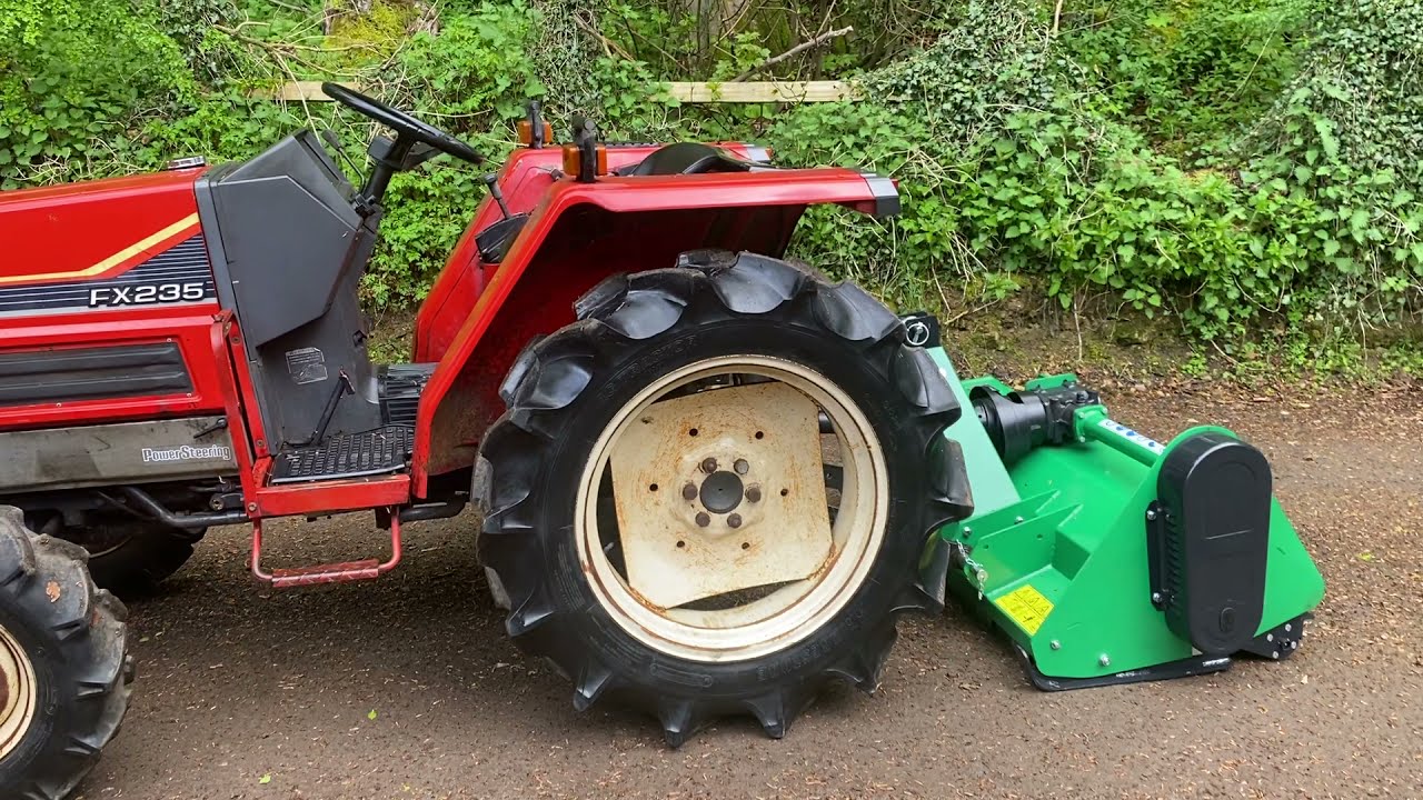 YANMAR FX235 4WD Compact Tractor with New Flail Mower