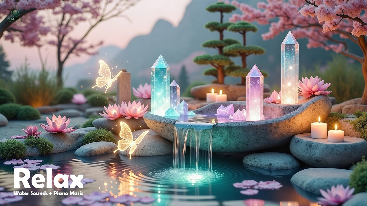 Relaxing Spa Piano & Gentle Water Sounds 🌿 Deep Healing for Stress, Anxiety & Better Sleep