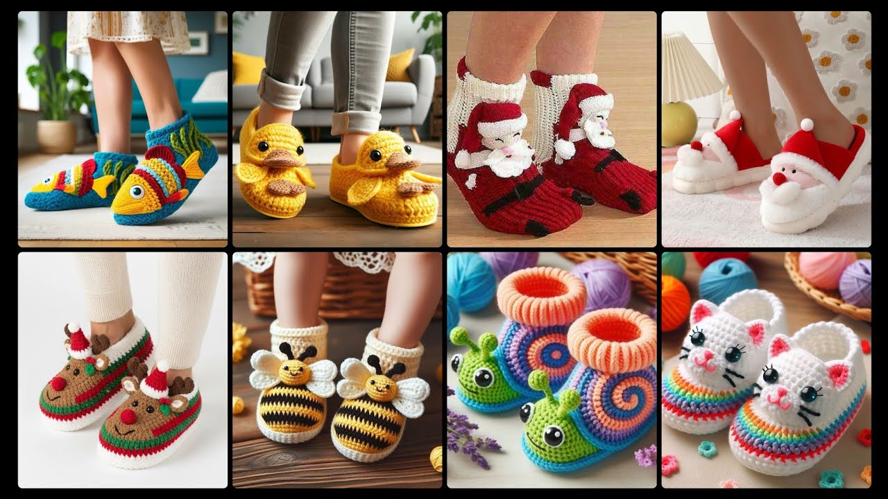 Beautiful Crochet shoes Design Collection||Elegant And Artistic style #crochet#design #trending #art