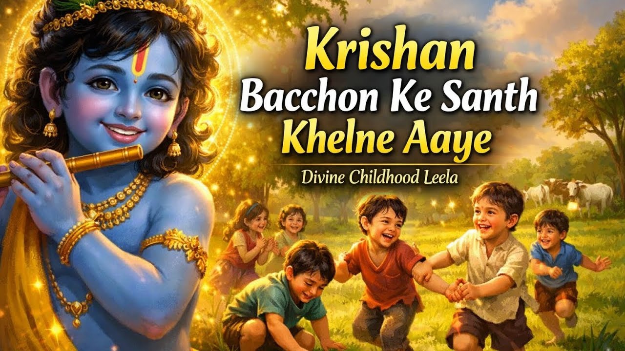 जब कृष्ण बच्चों के साथ खेलने आए #spritualkatha#bhaktipath 