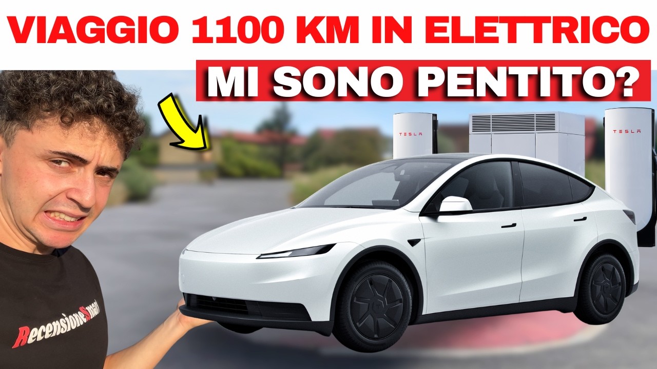 Questi 1100KM in ELETTRICO sono stati un DISASTRO? - Tesla model Y STANDARD