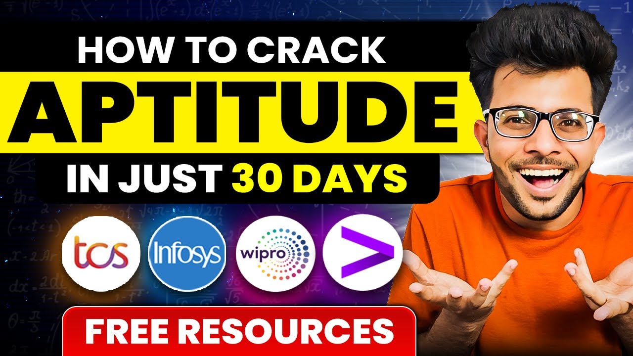 How to Crack Aptitude of Any Company in 30 Days ✅🔥[ Free Resources 📚📝 ]
