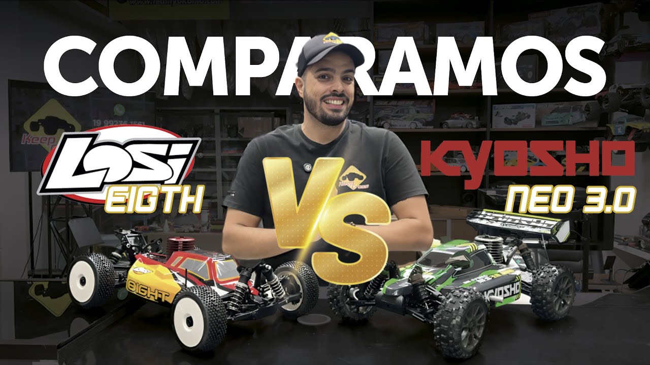 Comparamos dois Buggys de entrada: Kyosho NEO 3.0 x Losi Eigth e aí, qual será o melhor?
