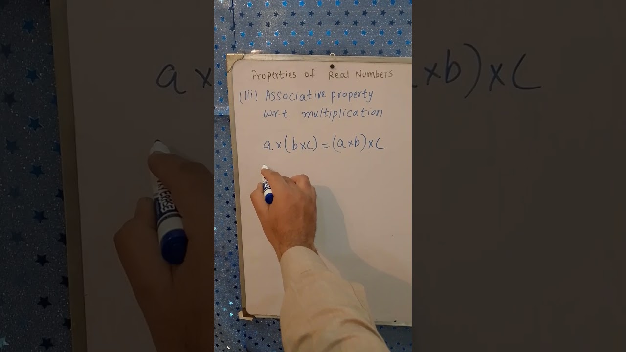 Associative property of Real numbers w.r.t multiplication #mathematics