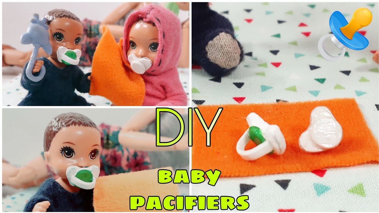 DIY | Making miniature pacifiers - pacifiers for barbie dolls  - easy for beginners!